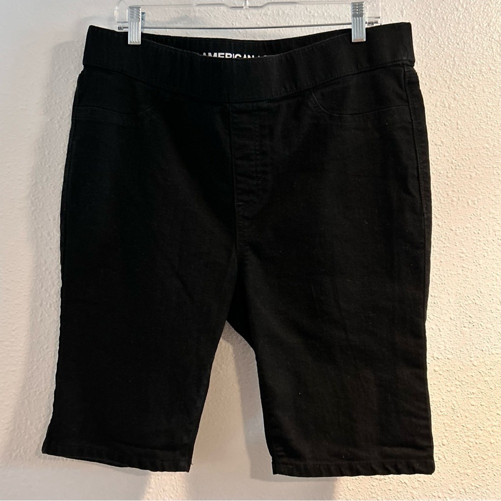 American Star Women's Black Jean Shorts Size 16
